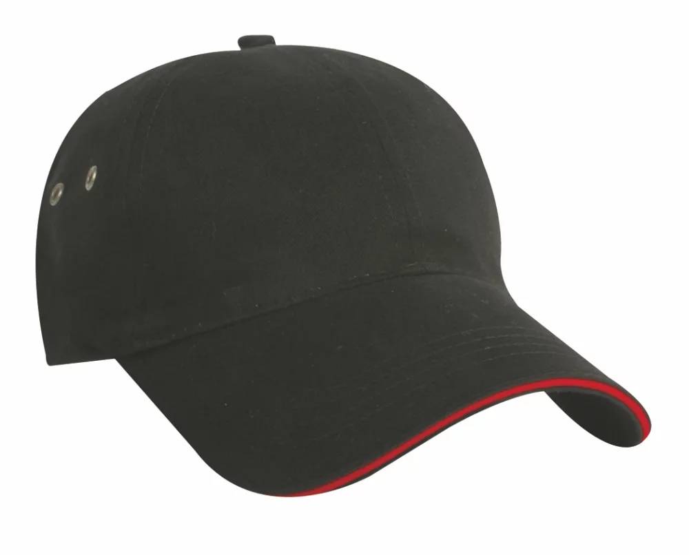 Casquette en sergé de coton brossé de poids moyen fabriquée