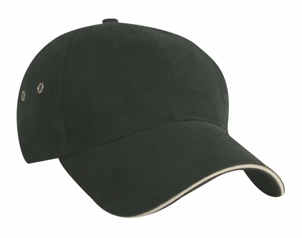 Casquette en sergé de coton brossé de poids moyen fabriquée