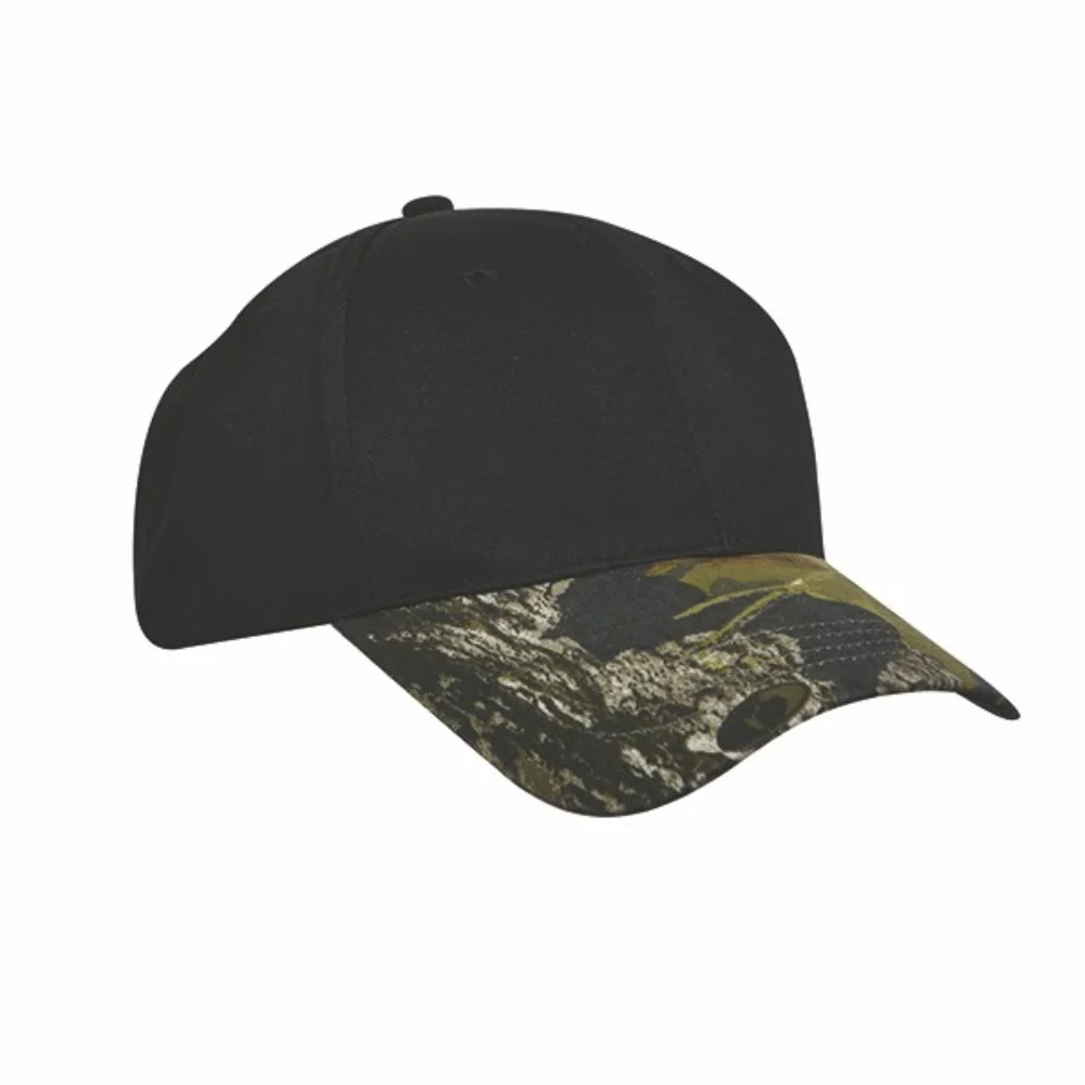 Casquette en coton brossé avec visière camouflage Mossy Oak® Break-Up®.