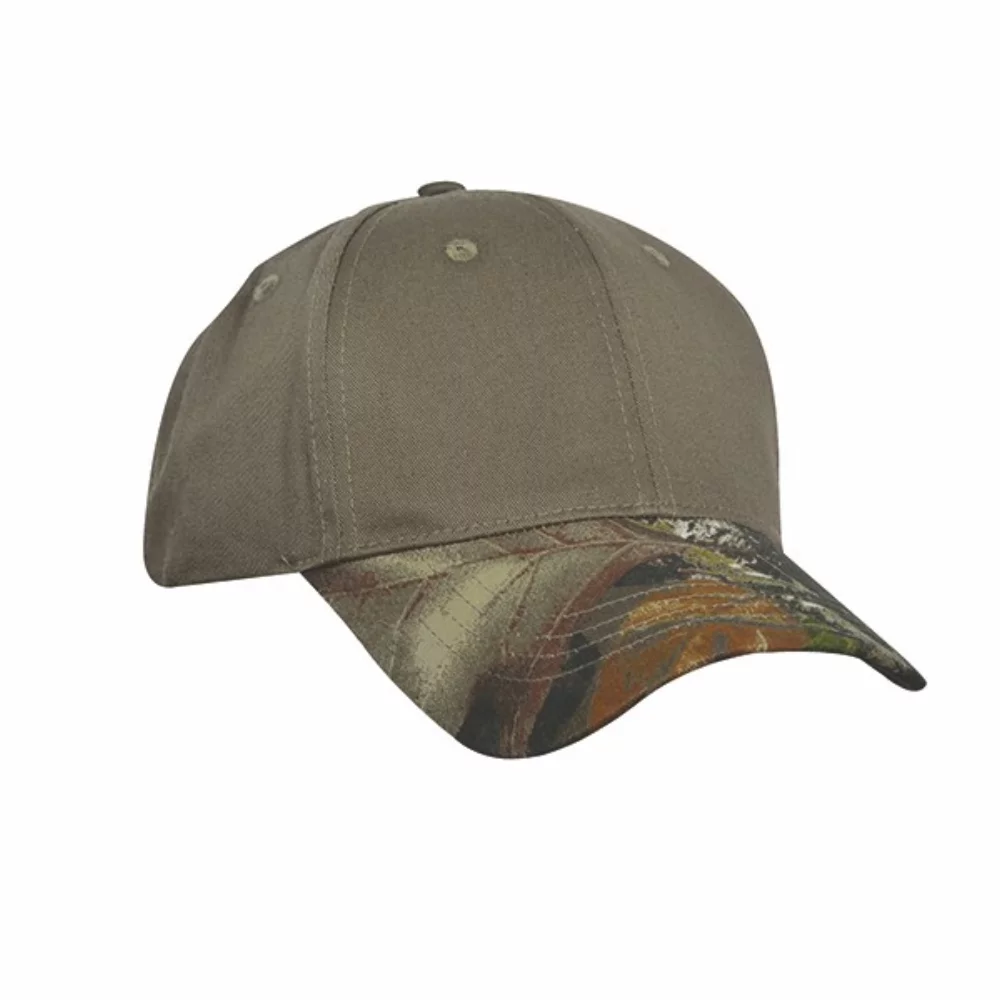 Casquette en coton brossé avec visière camouflage Mossy Oak® Break-Up®.