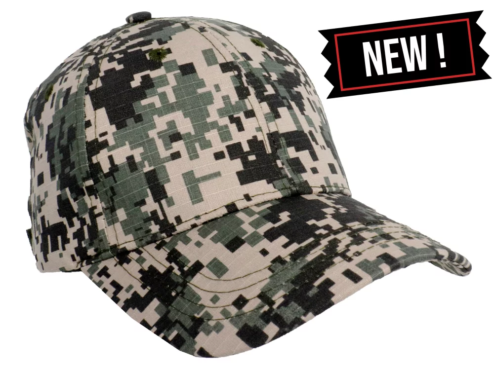 Casquette en sergé de coton camouflage