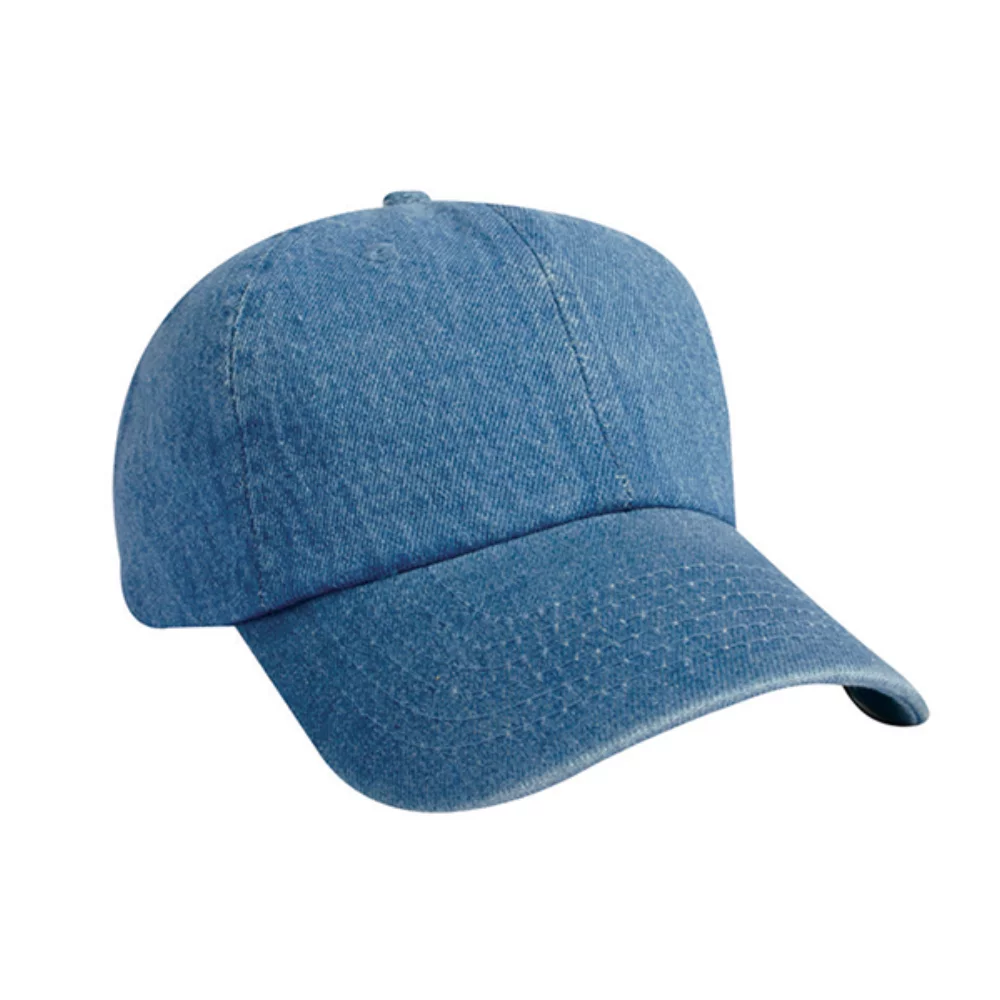 Casquette en denim lavé non structurée