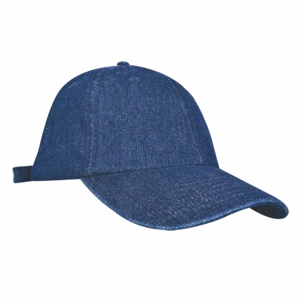 Casquette en denim lavé non structurée