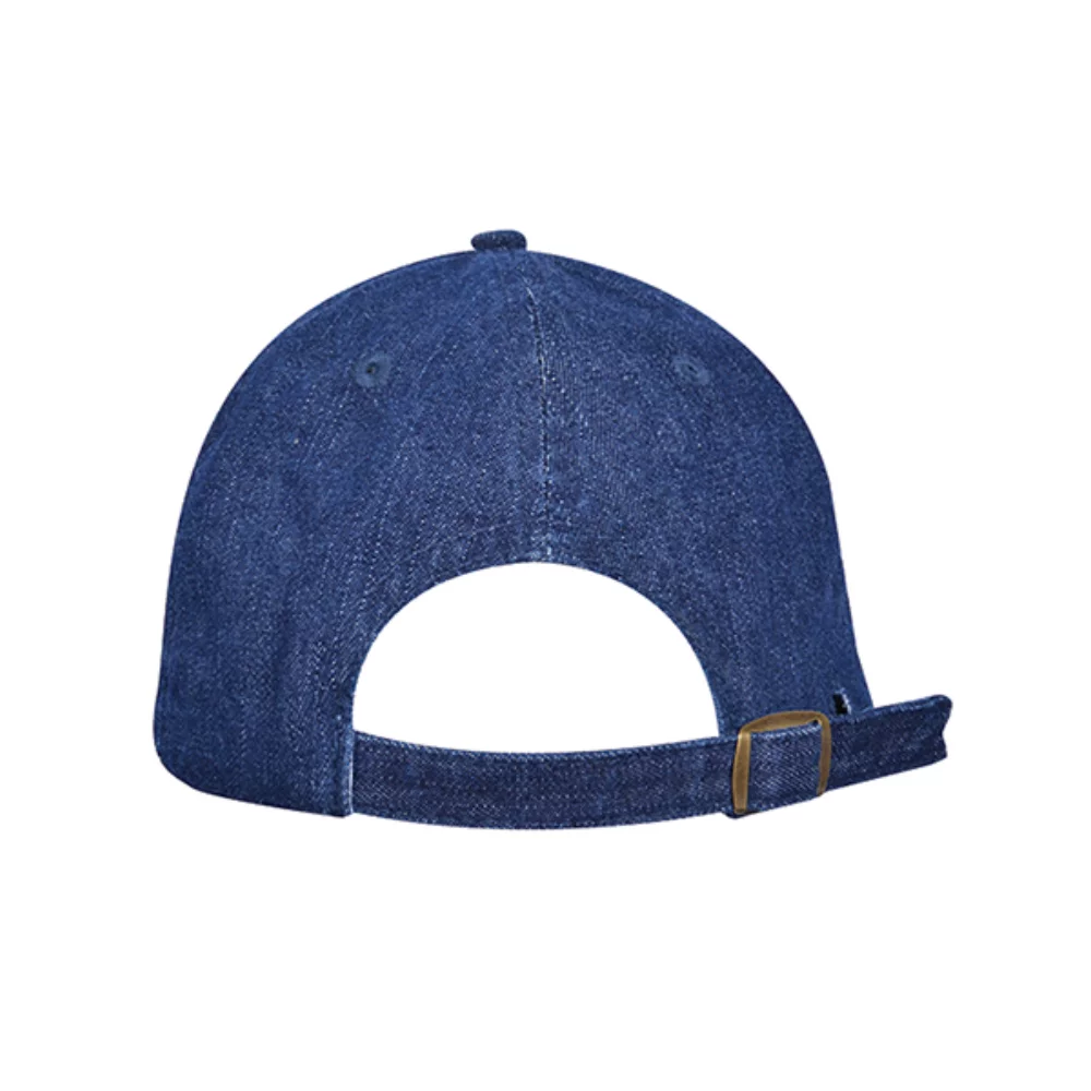 Casquette en denim lavé non structurée