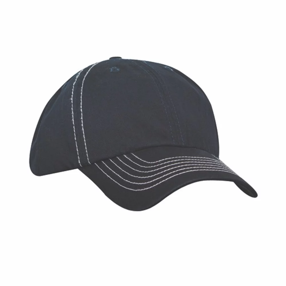 Casquette à coutures sellier non construites et lavées à l'enzyme