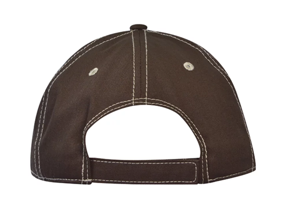 Casquette sandwich avec surpiqûres contrastées non assemblées