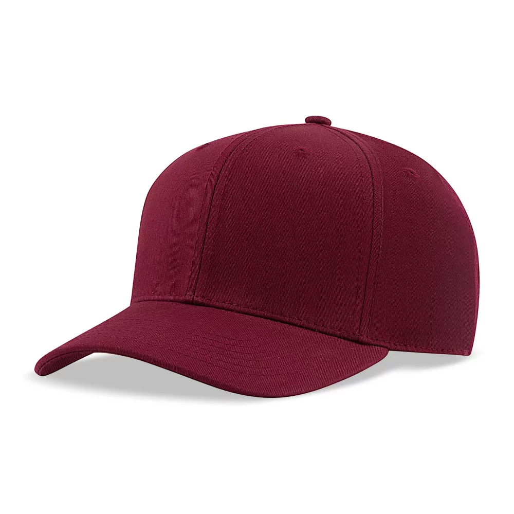 Casquette de style professionnel en sergé de coton construit en 6 panneaux de luxe