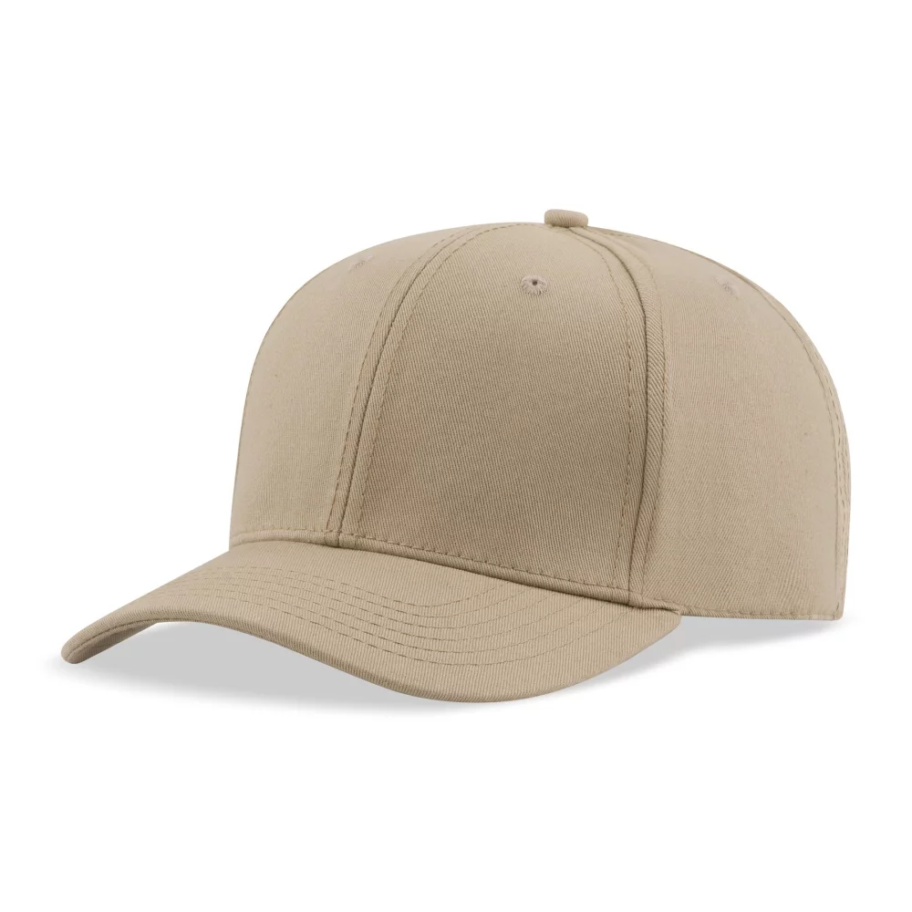 Casquette de style professionnel en sergé de coton construit en 6 panneaux de luxe