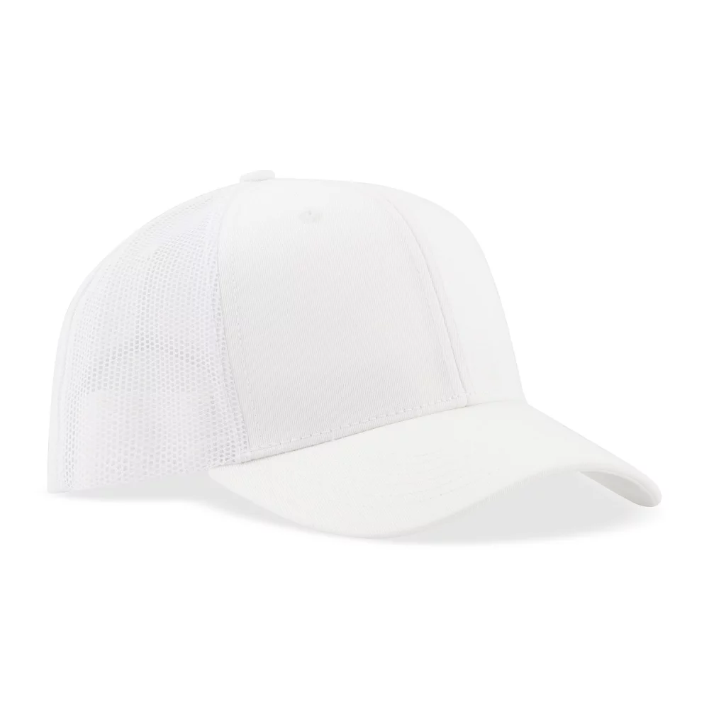 Casquette de style professionnel en coton sergé de luxe à 6 panneaux avec filet en arrière.