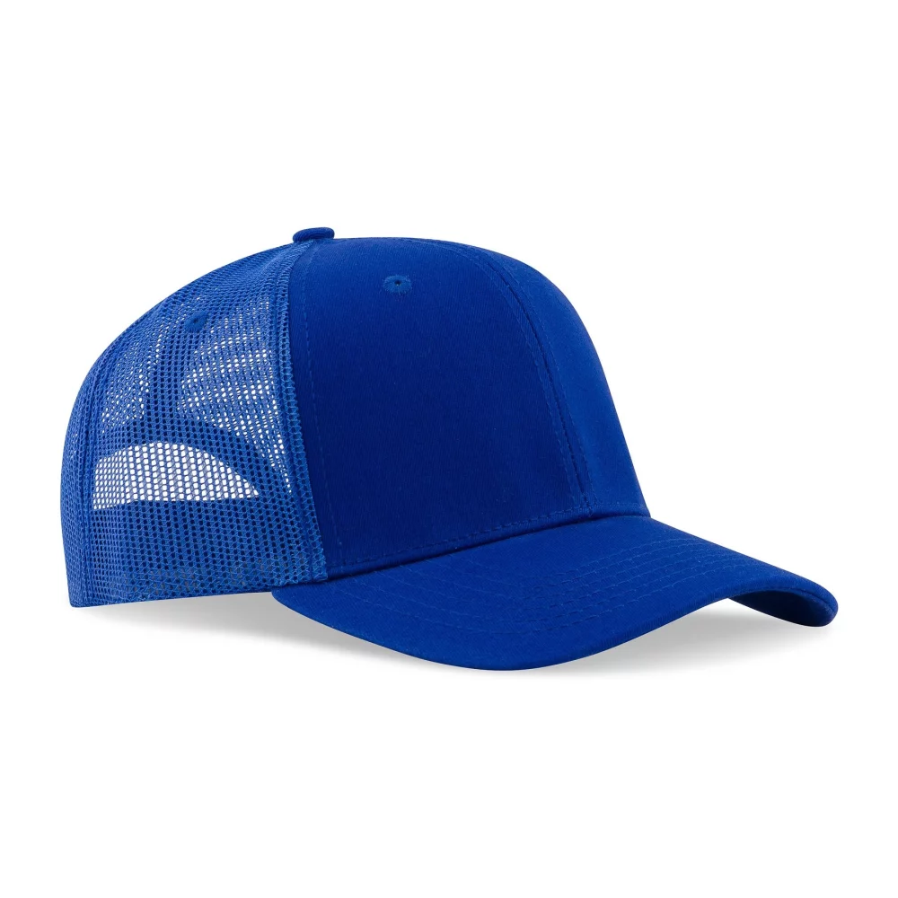 Casquette de style professionnel en coton sergé de luxe à 6 panneaux avec filet en arrière.