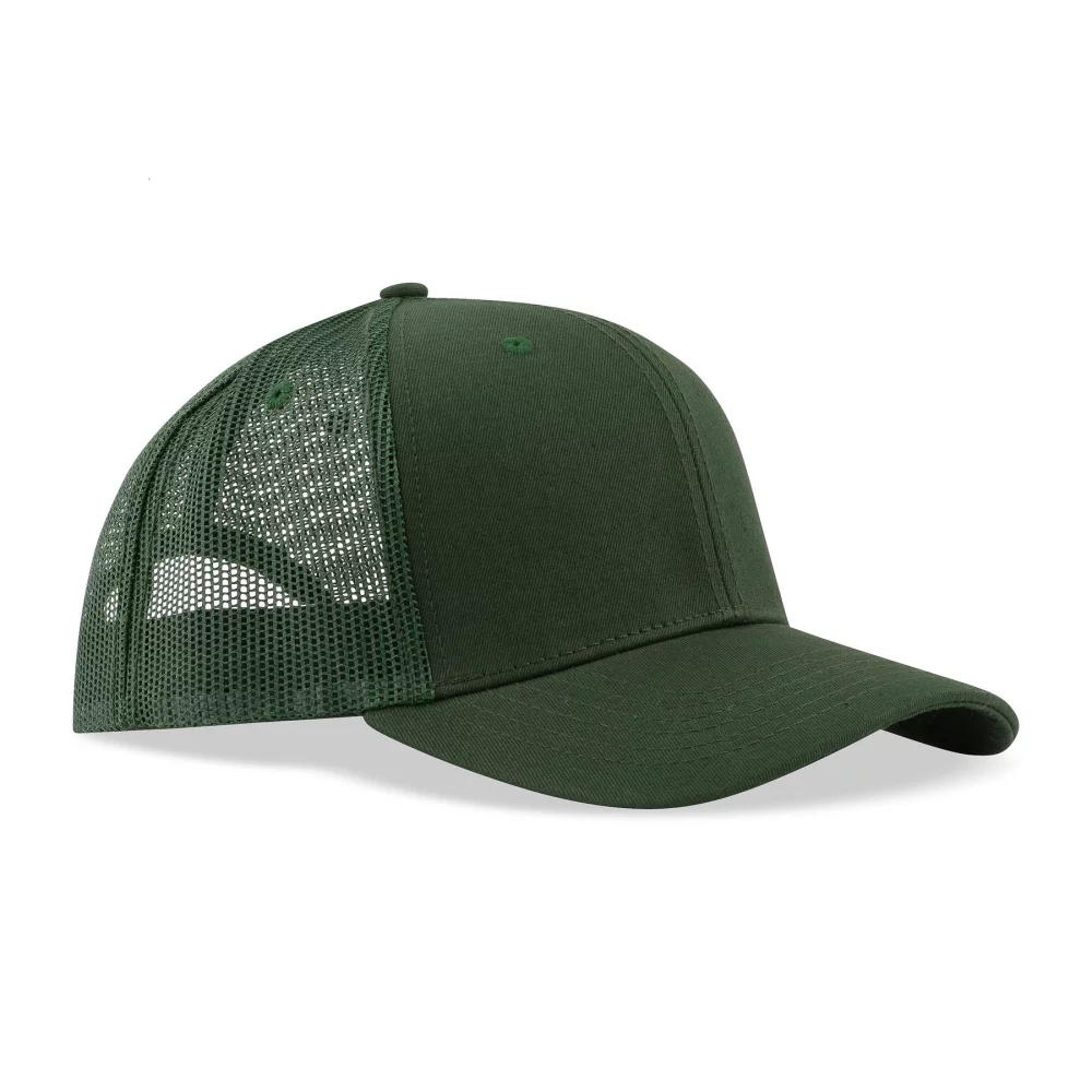 Casquette de style professionnel en coton sergé de luxe à 6 panneaux avec filet en arrière.
