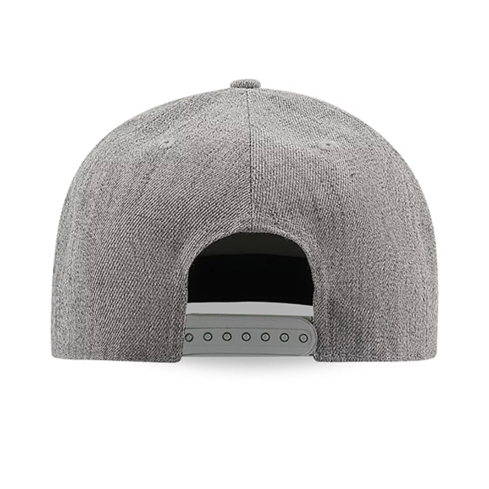 Casquette à visière plate en laine mélangée