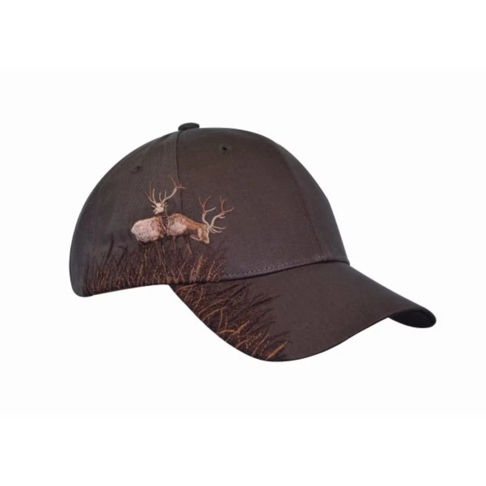 Camouflage Wildlife-Elk Embroidered Mesh Cap