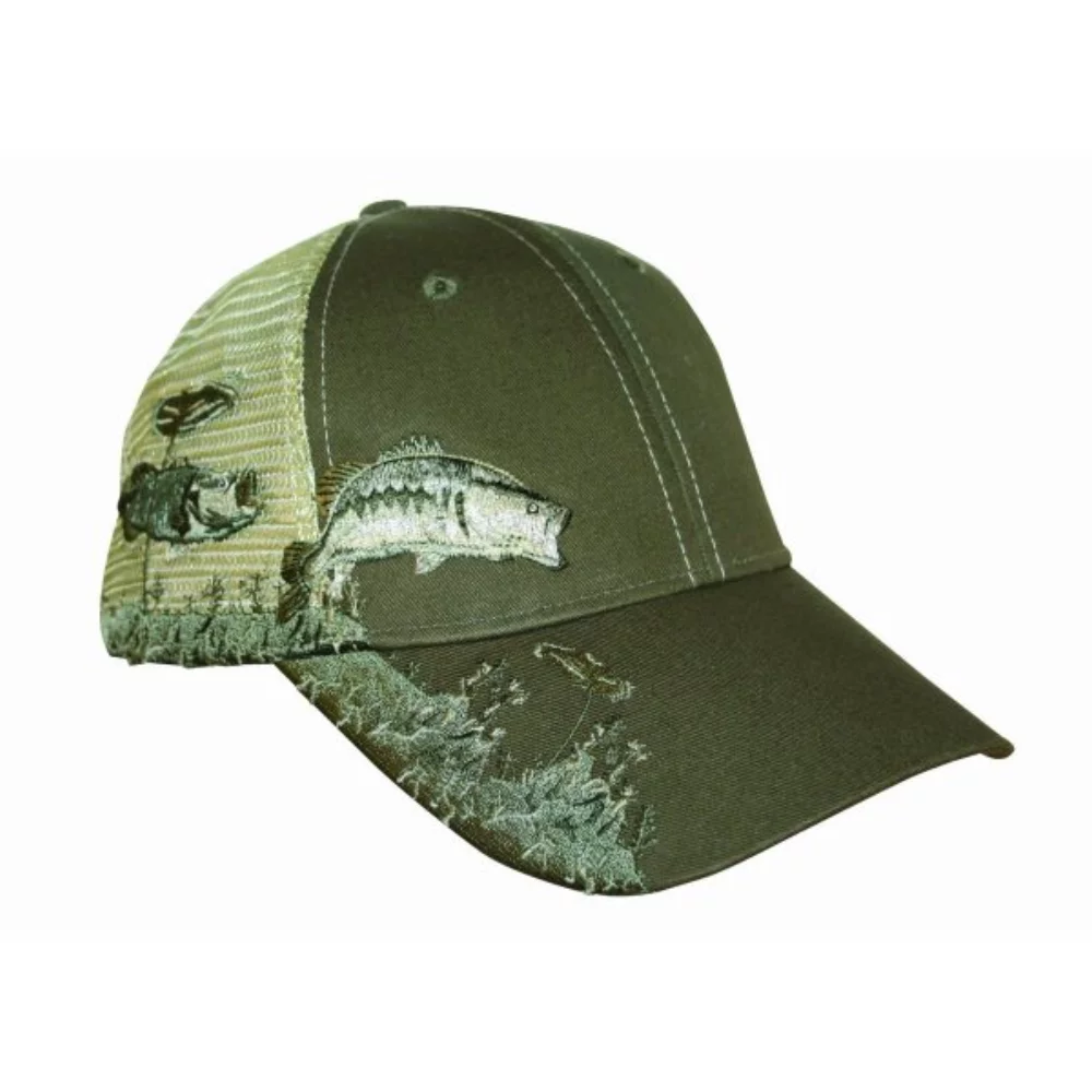 Casquette en filet camouflage pour la pêche aux poissons sauvages
