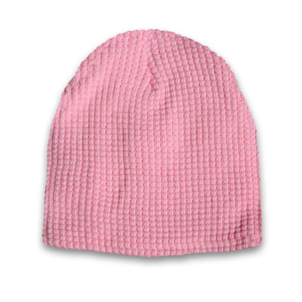 Bonnet tricoté en maille épaisse en forme de gaufre