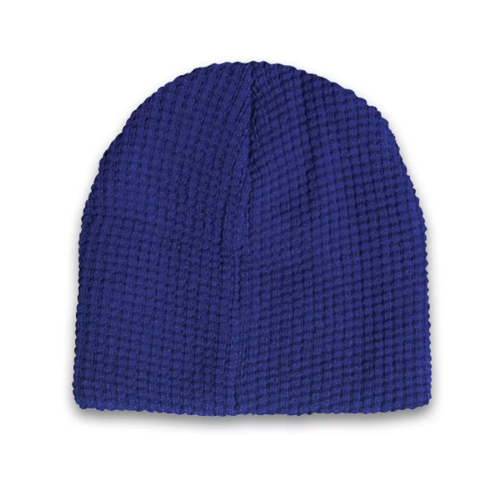 Bonnet tricoté en maille épaisse en forme de gaufre