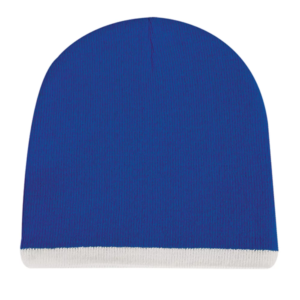 Bonnet en tricot à revers