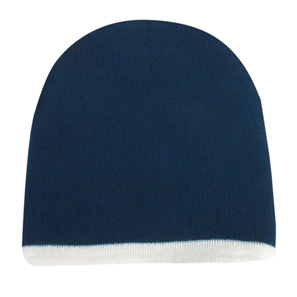 Bonnet en tricot à revers
