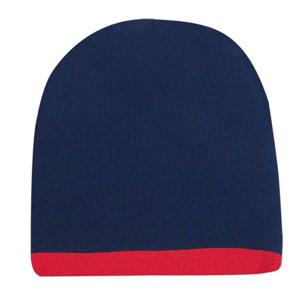 Bonnet en tricot à revers