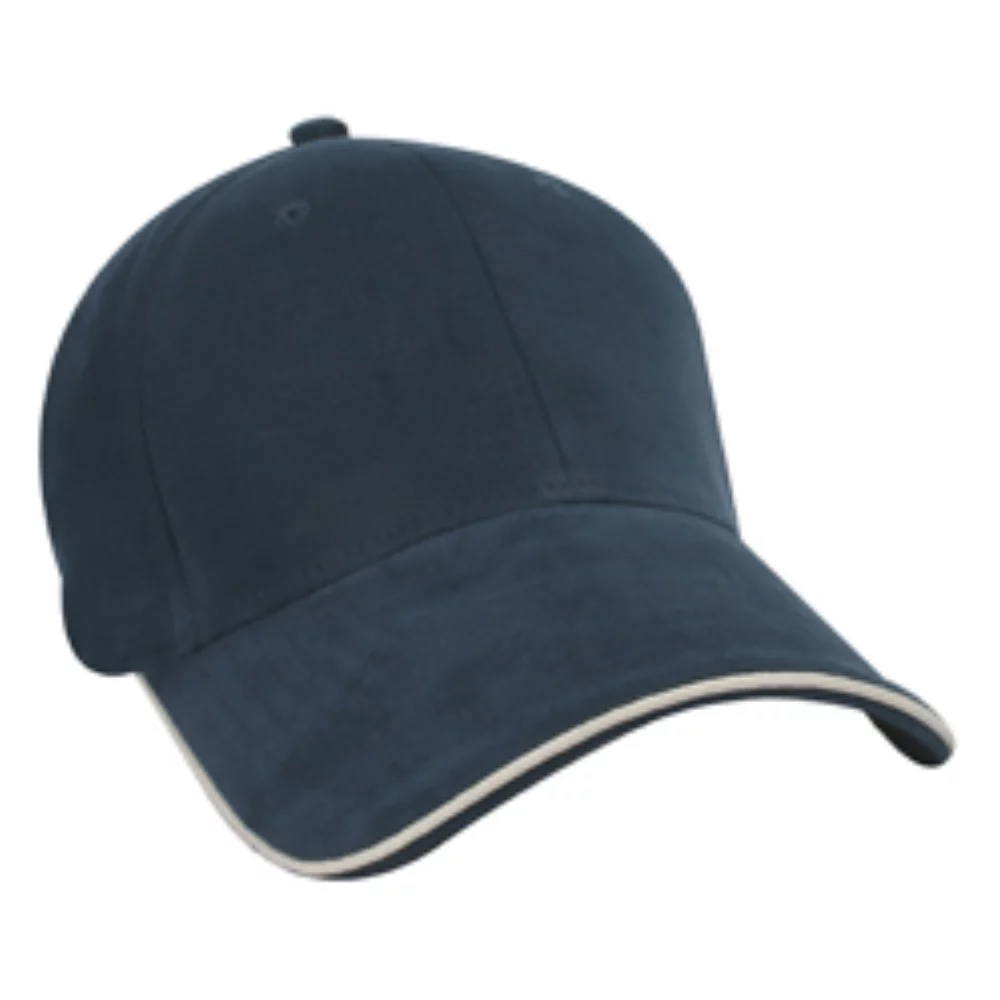 Nu-Fit® Constructed Ultra-Light Brushed Cotton Spandex Fitted Cap w/Visor Trim