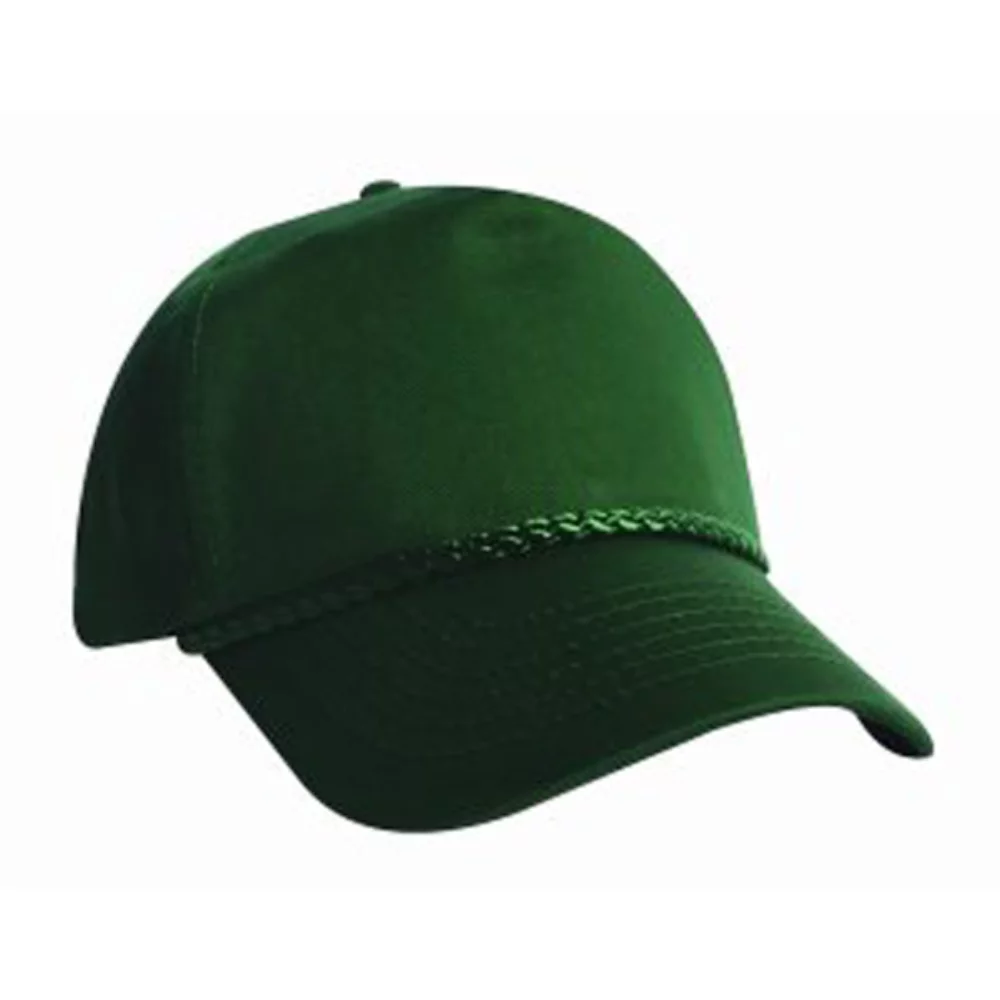 Casquette de baseball en sergé de coton à 5 panneaux