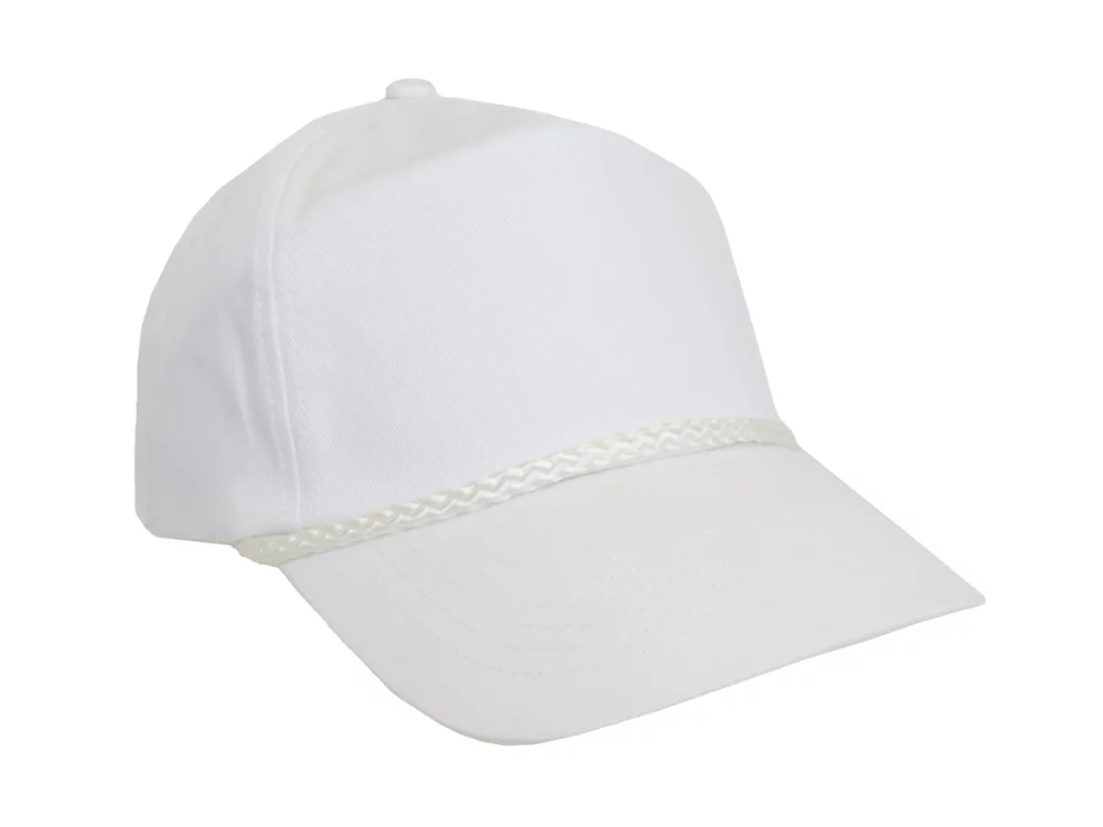 Casquette de baseball en sergé de coton à 5 panneaux