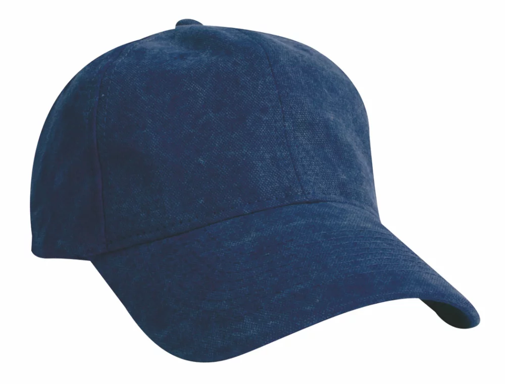 Casquette en toile brossée lavée et vieillie (couleurs unies)