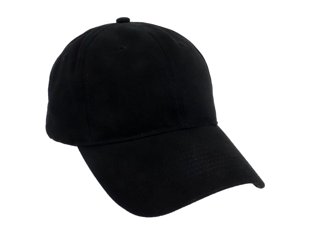 Casquette en toile brossée lavée et vieillie (couleurs unies)