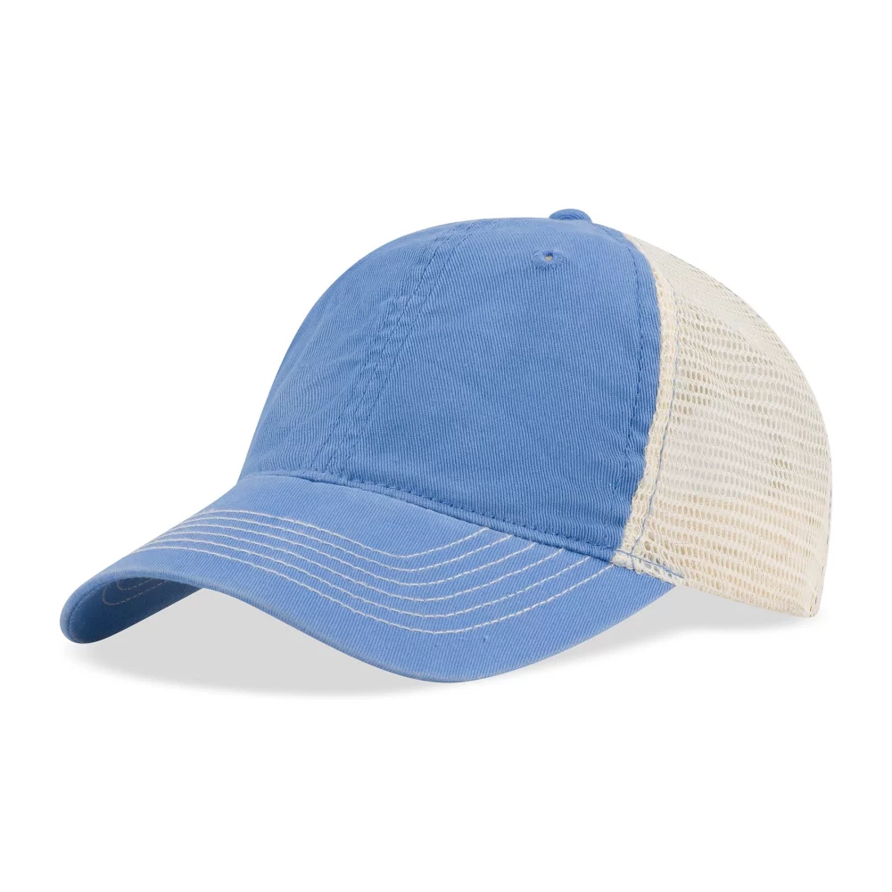 Casquette avant en sergé de coton lavé biologiquement avec côtés et dos en maille douce