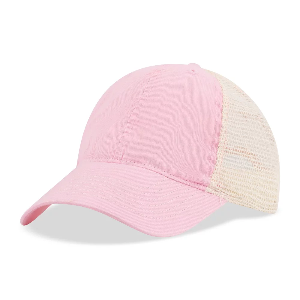 Casquette avant en sergé de coton lavé biologiquement avec côtés et dos en maille douce