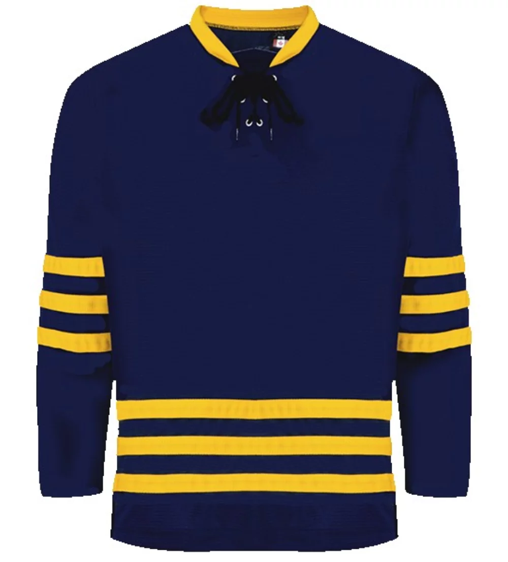 Maillot de gardien de but de la série Pro Michigan en bleu marine premium