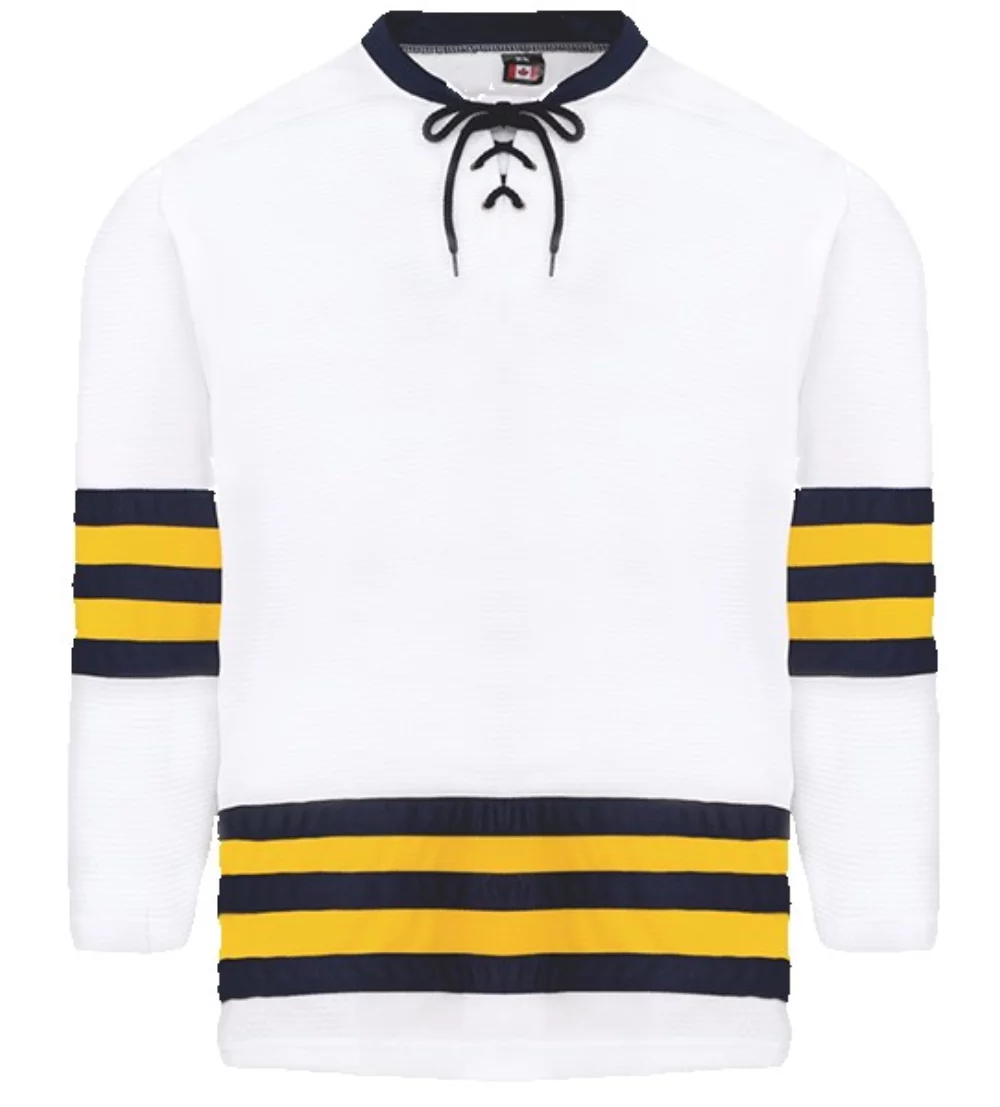 Michigan Pro Series Goalie Cut Premium White Jersey