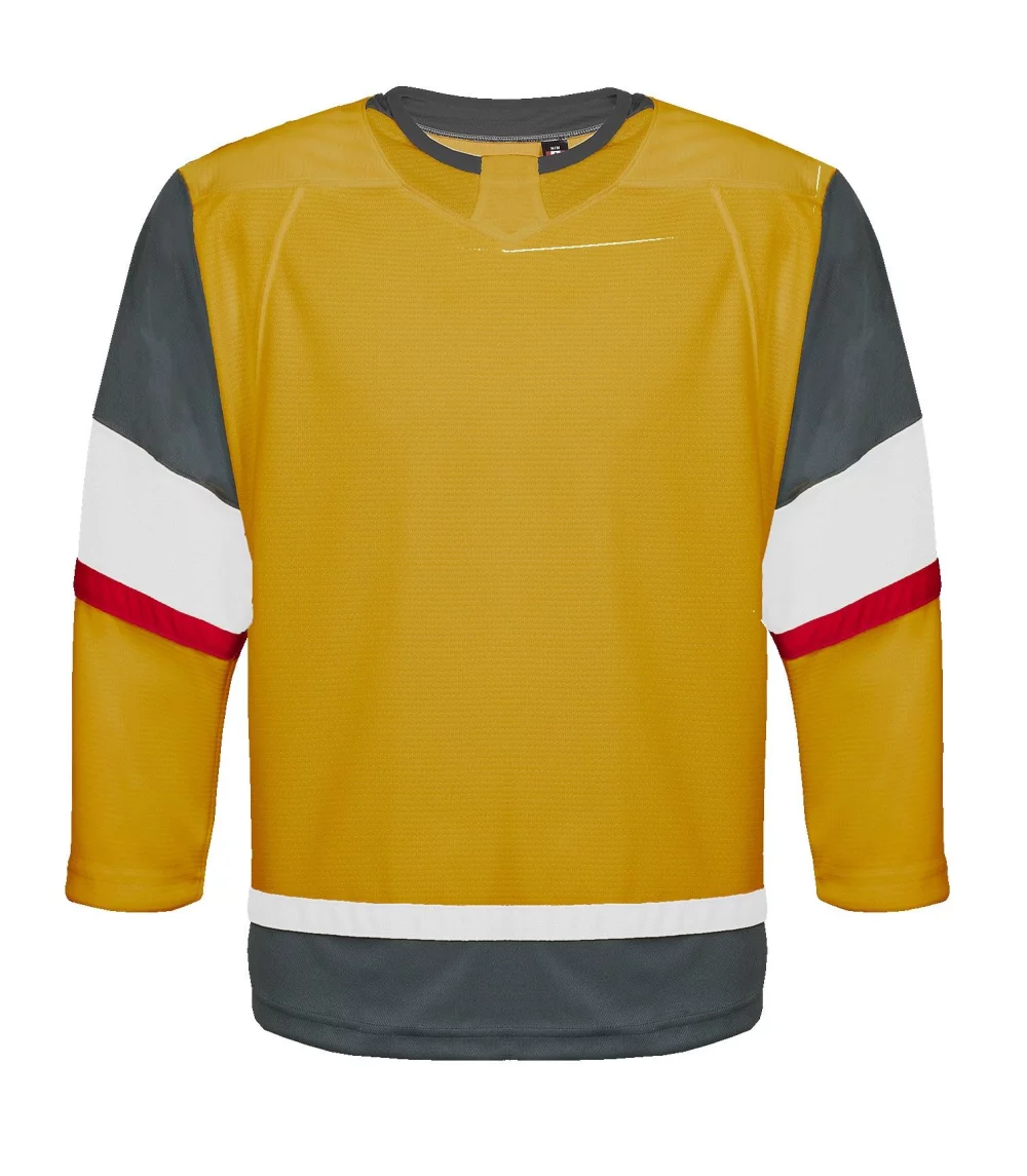 Maillot personnalisé premium Vegas Pro Series Goalie Cut en or ancien.