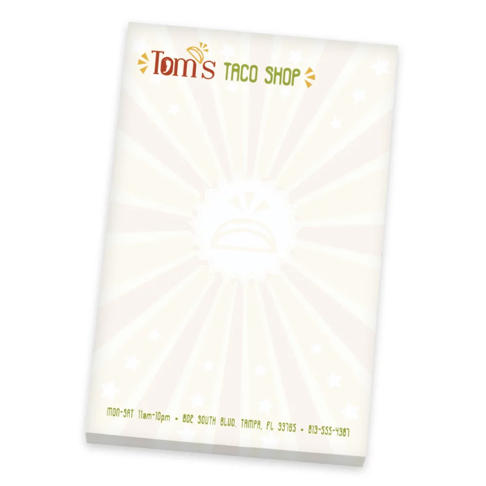 Bloc-notes à gratter Souvenir® 4" x 6", 25 feuilles