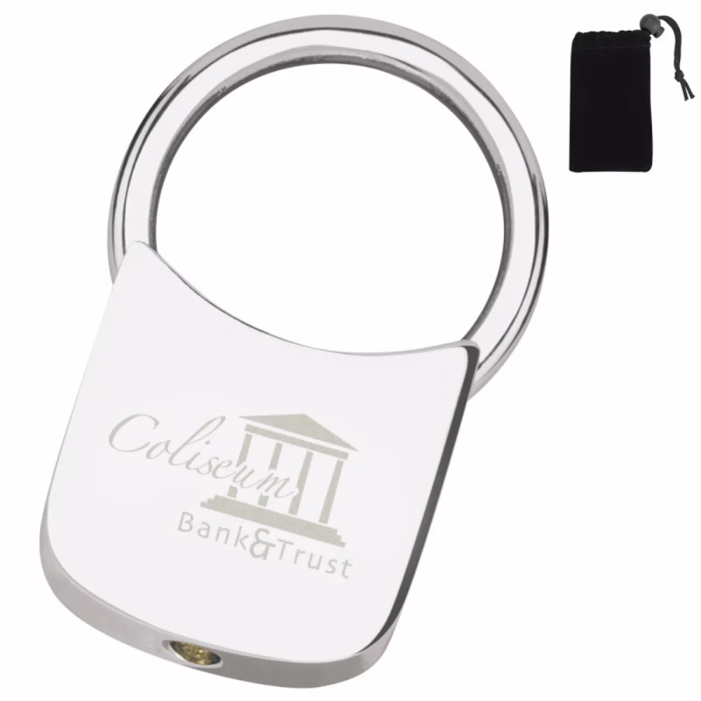 Porte-clés à verrouillage torsadé en argent