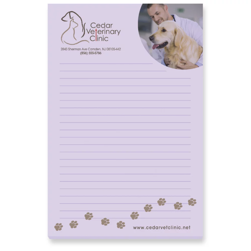 Bloc-notes autocollant Souvenir® 4" x 6", 25 feuilles