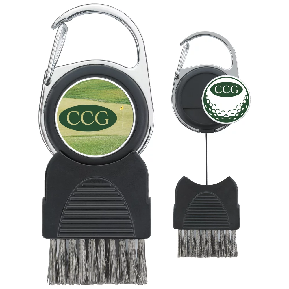 Brosse de club de golf avec marqueur de balle