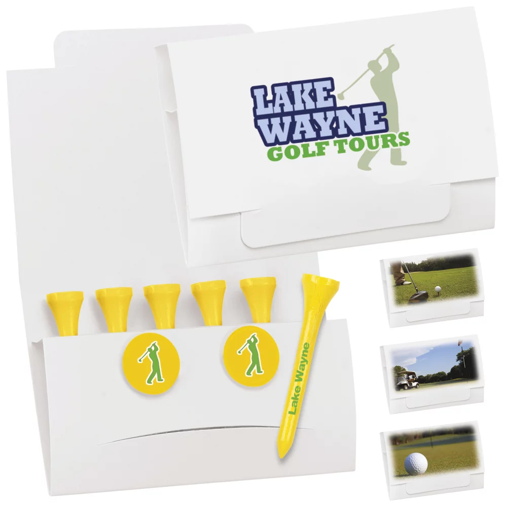 Paquet de 6 tees de golf - Tee de 2-3/4 pouces
