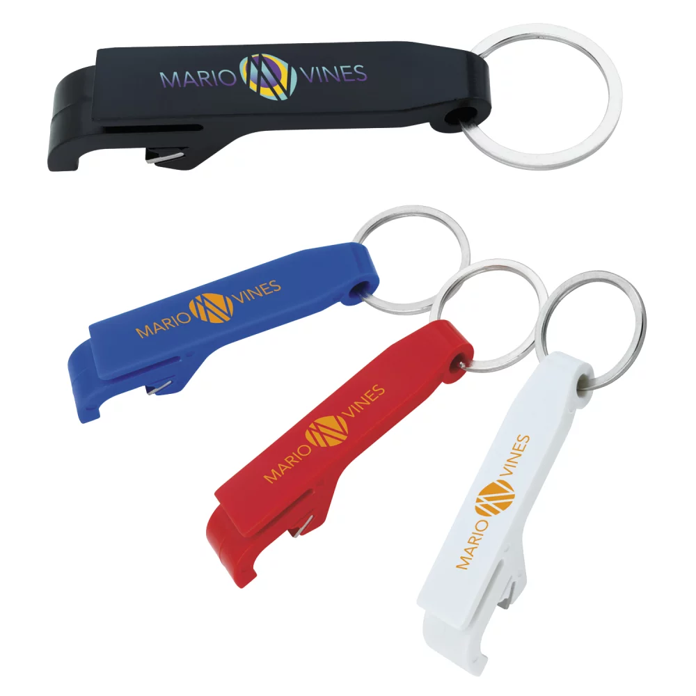 Porte-clés ouvre-bouteille en plastique