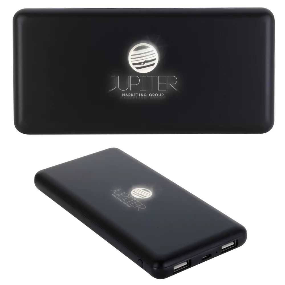 Batterie externe avec logo lumineux 10 000 mAh