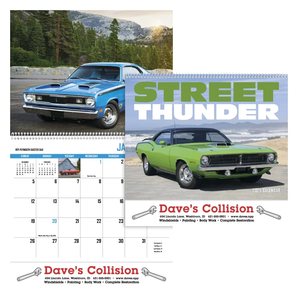 Calendrier de rendez-vous Street Thunder - Spirale