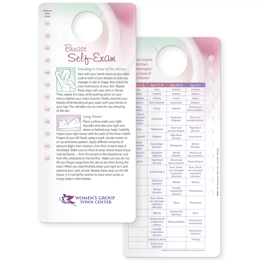 Breast Self-Exam & Health Chart