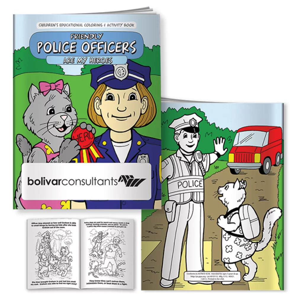 Livre de coloriage : Policiers amicaux