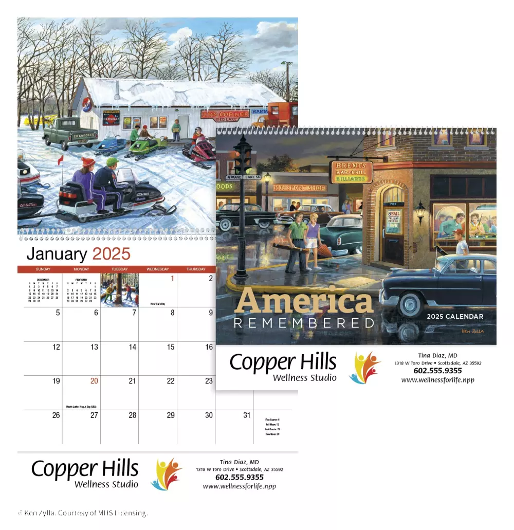 Calendrier de rendez-vous America Remembered - Spirale