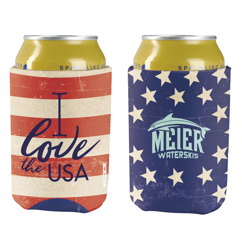 Refroidisseur de canette Koozie® britePix® pour les fêtes