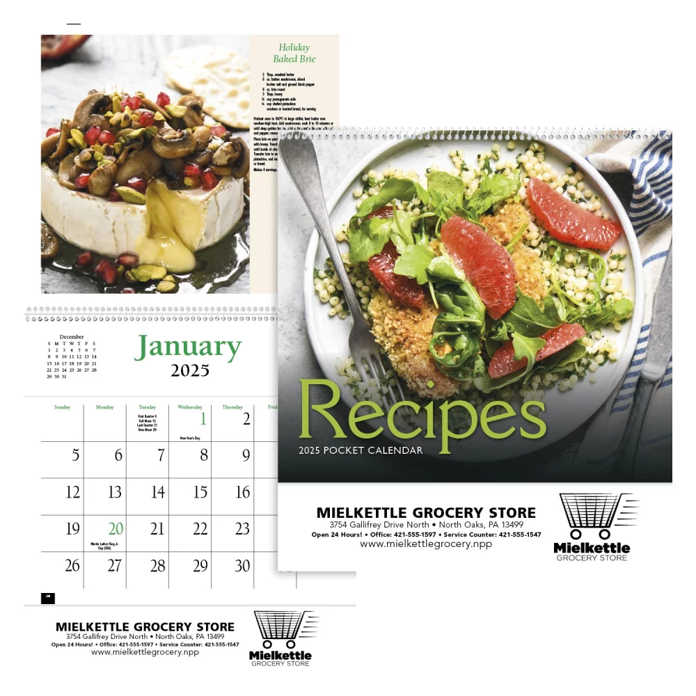 Calendrier de poche de recettes