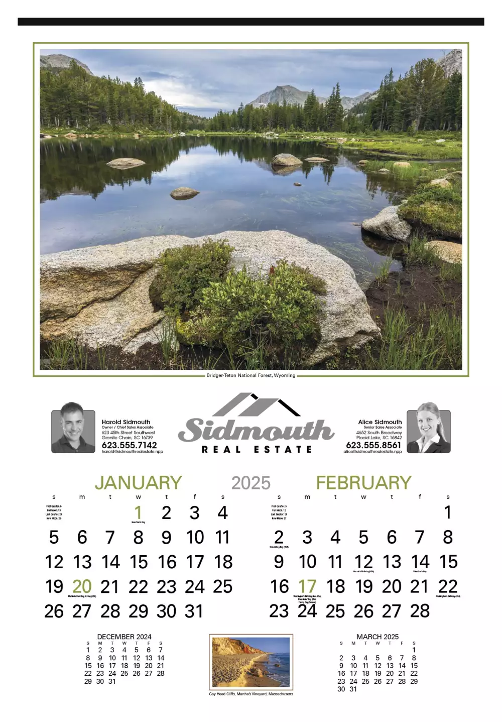 Calendrier exécutif de notre pays®