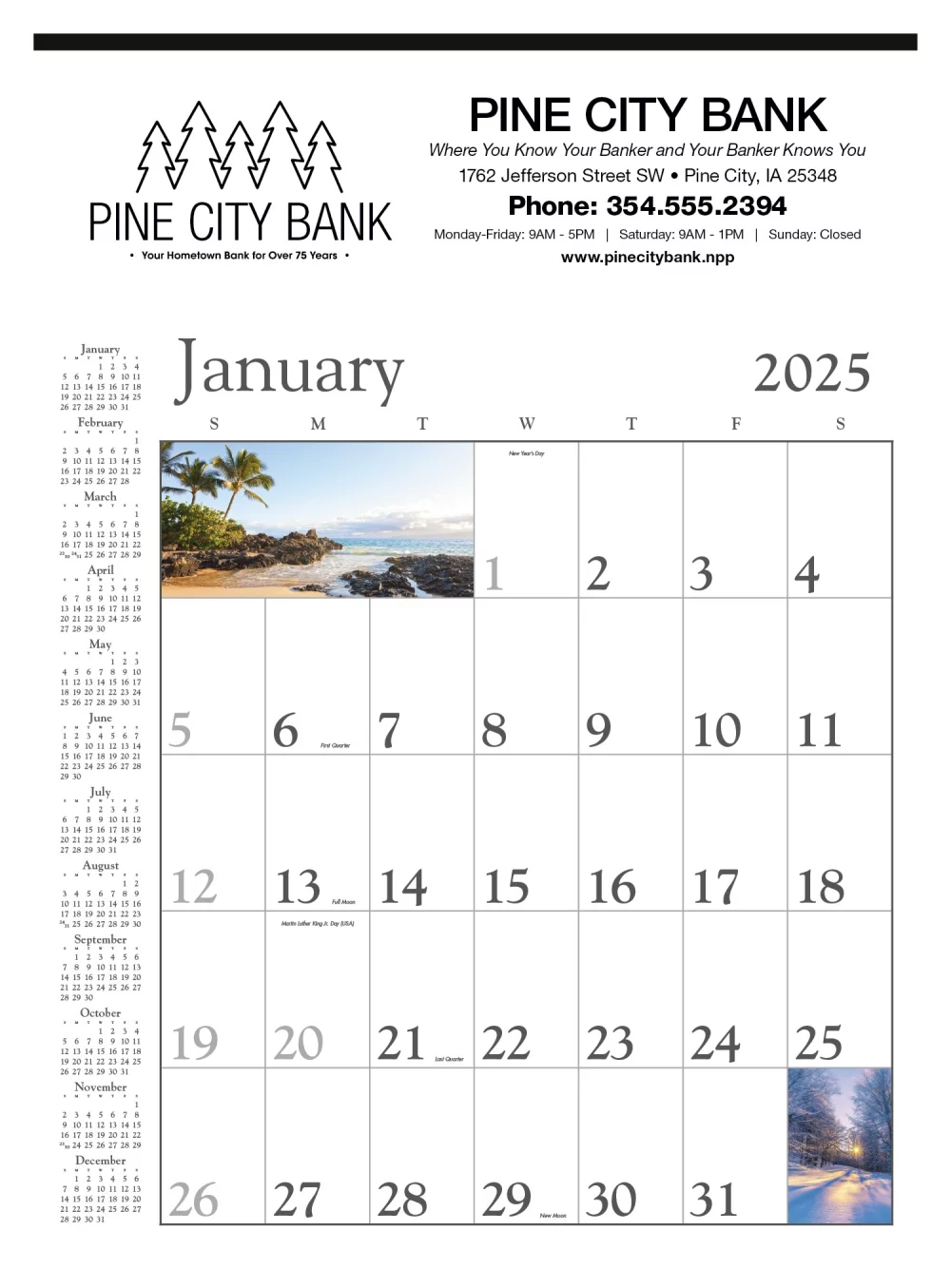 Mémo décoratif (blanc)