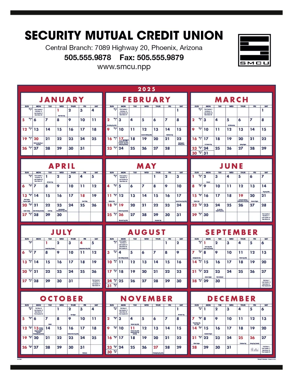 Vue d'ensemble de l'année