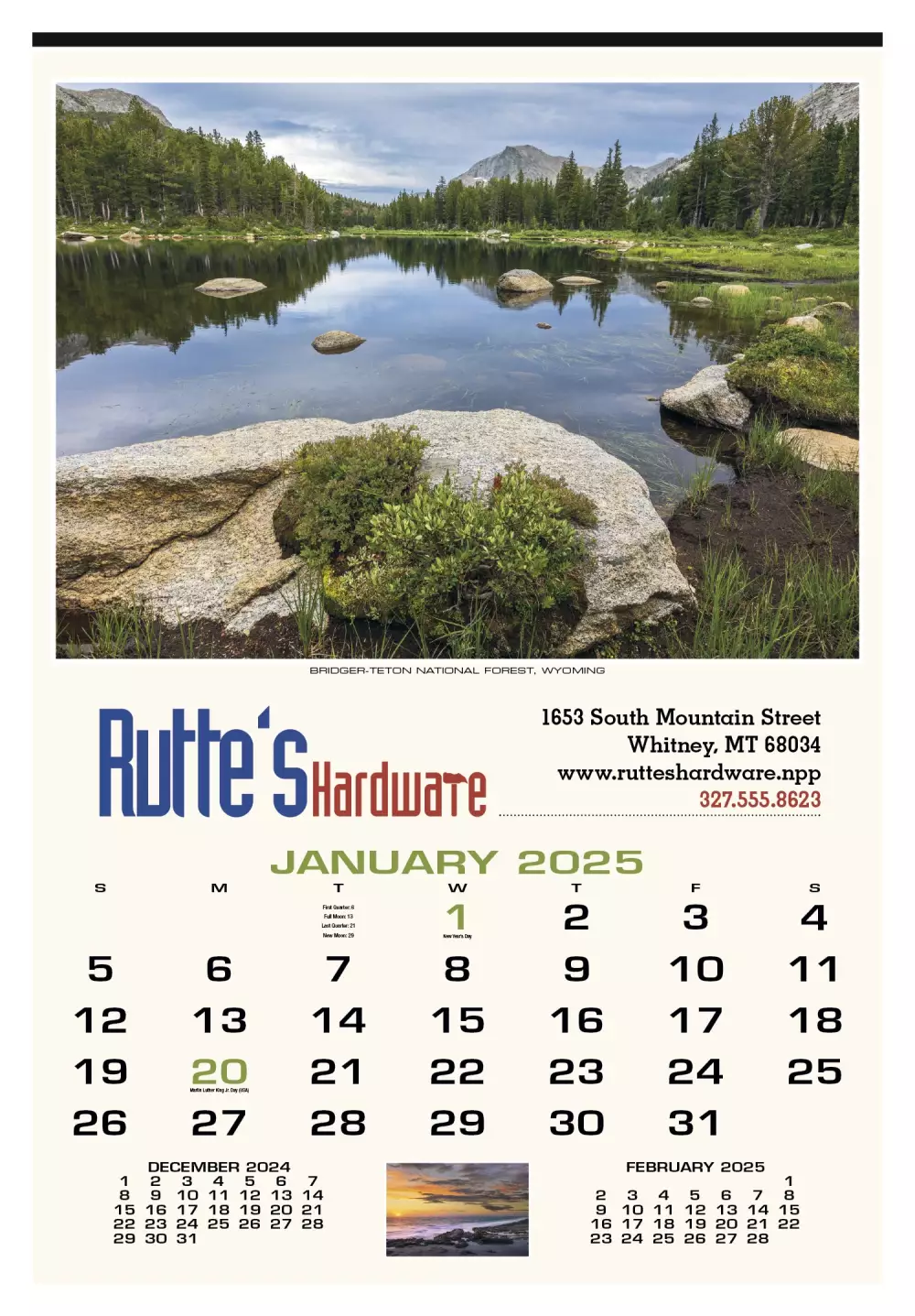 Calendrier exécutif Scenic America®